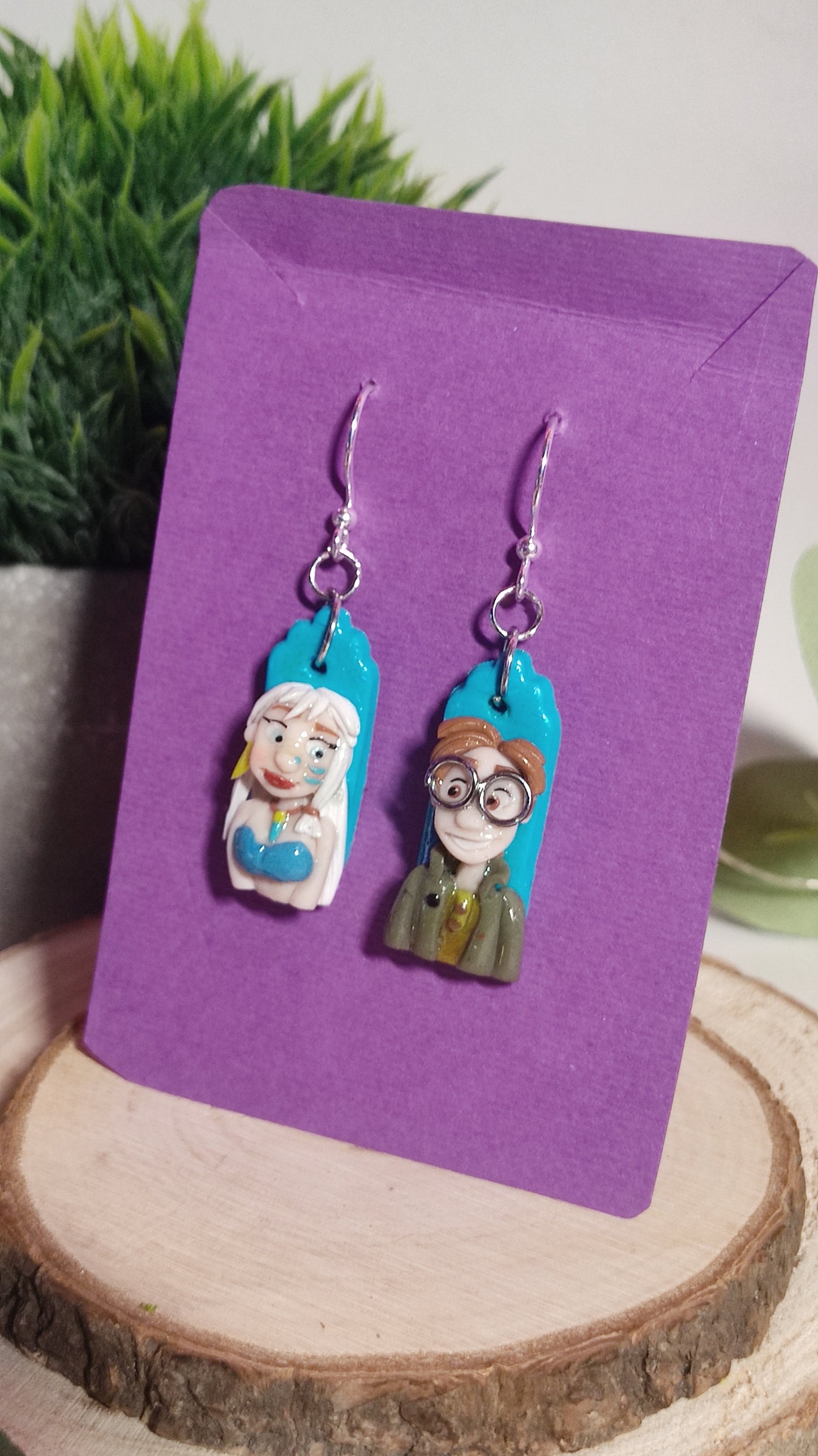 Atlantis handmade earrings -Clay-