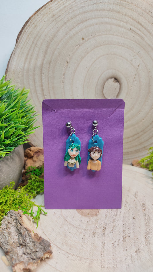 Lamú handmade earrings -Clay-