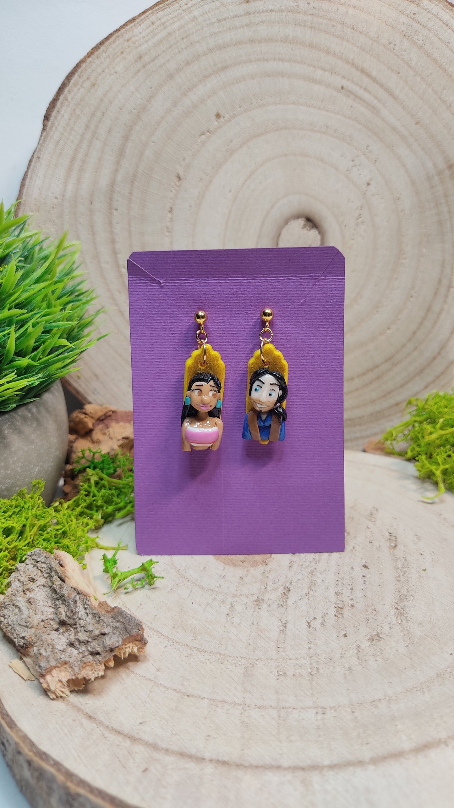 Eldorado handmade earrings -Clay-