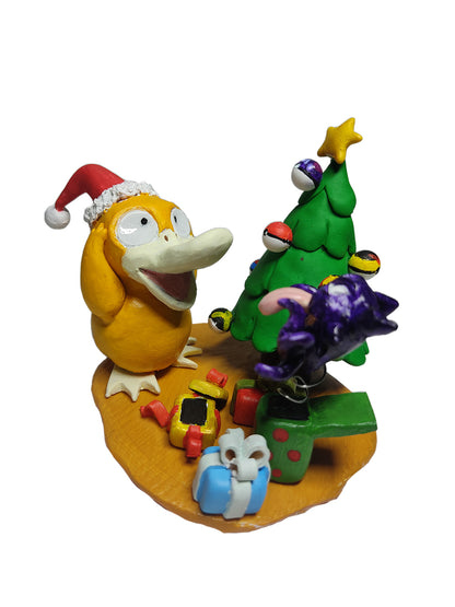 Psyduck Christmas Diorama