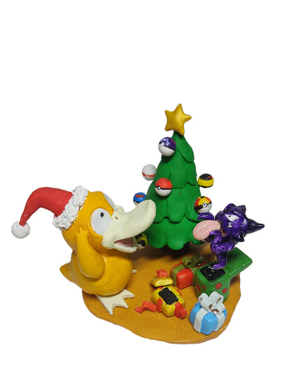 Psyduck Christmas Diorama